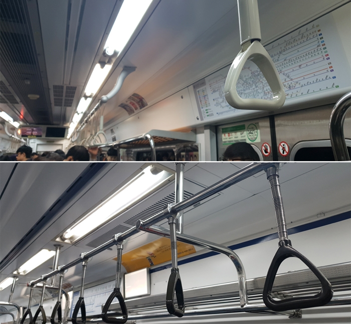 텅 비어 있는 지하철 광고판. 사진=강미혜