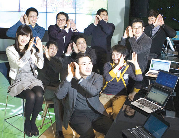 삼성전자 온라인홍보그룹 멤버들.