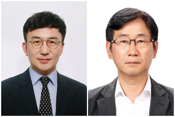 강정수 신임 디지털소통센터장(왼쪽)과 정구철 신임 청와대 홍보기획비서관. 사진: 청와대