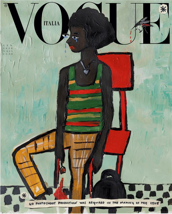 보그 이탈리아 2020년 1월호. 보그 이탈리아 홈페이지.