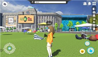 '메타버스 서울' 속 서울광장을 찾은 유저의 모습. 출처=서울시