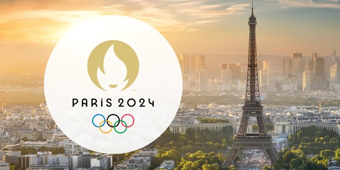 프랑스 일러스트레이터 Ugo Gatoni와 제작, 경기장이 있는 도시를 꿈처럼 묘사하고 있으며, ‘Games Wide Open’이라는 슬로건을 반영하고 도시에 스포츠를 가져오겠다는 프로젝트의 야망을 반영, 2024 파리올림픽 포스터 ⓒParis Olympics