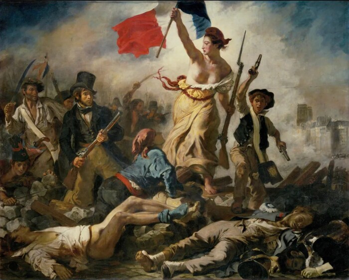 민중을 이끄는 자유의 여신. Eugène Delacroix