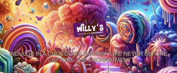 윌리웡카 체험 이벤트에 대한 페이스북 프로모션 페이지 이미지