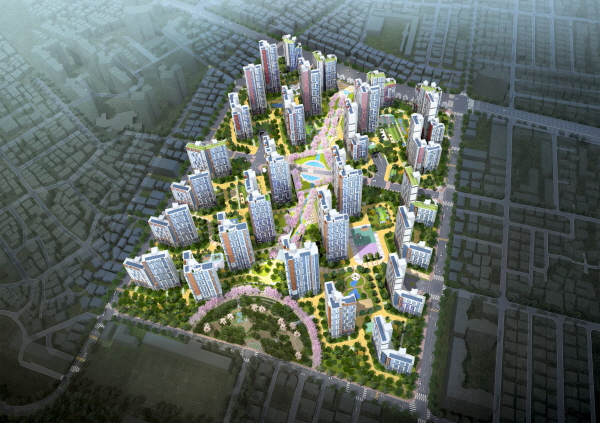 현대건설이 방배5구역에 짓는 '디에이치 방배' 조감도. 사진=현대건설 제공.