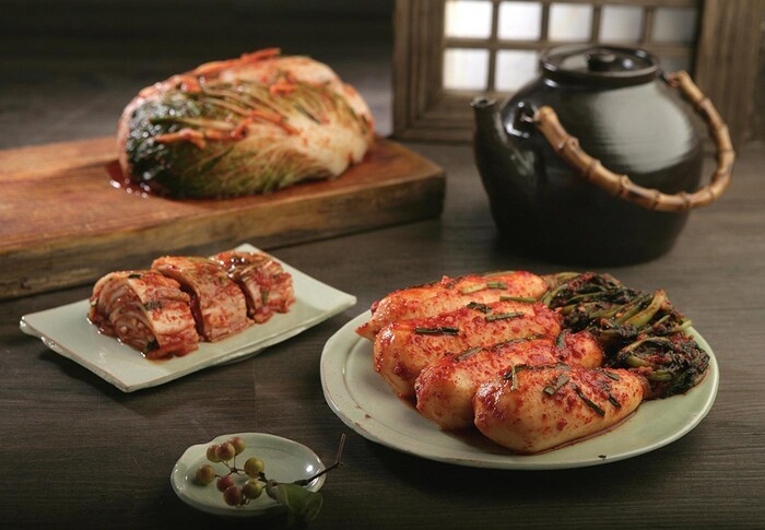 조선호텔 김치 세트. 사진=조선호텔앤리조트 제공.