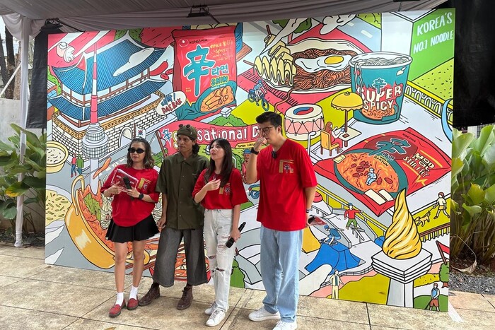 농심 인도네시아 자카르타 신세이셔널 데이 행사 현장. 사진=농심 제공.