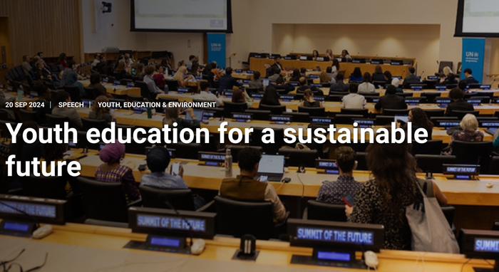 다음 세대 지속가능성 교육 필요성 강조한 UN포럼 (UNEP.org)