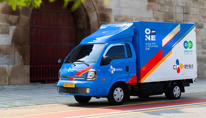 CJ대한통운 택배 차량. 사진=CJ대한통운 제공.