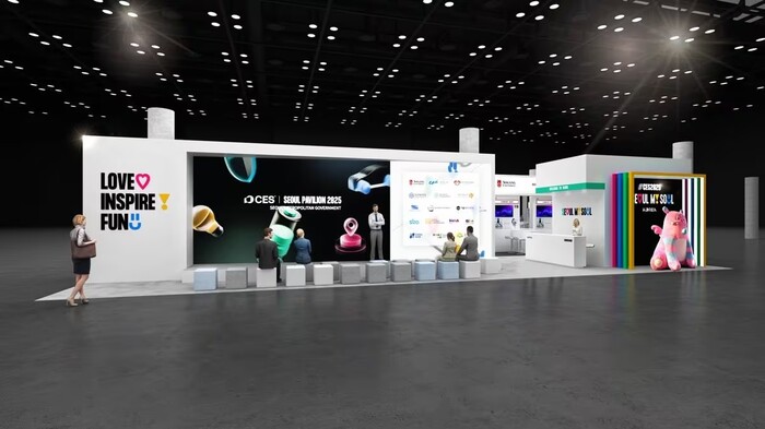 CES 2025 서울통합관 전시관. 사진=서울경제진흥원 제공