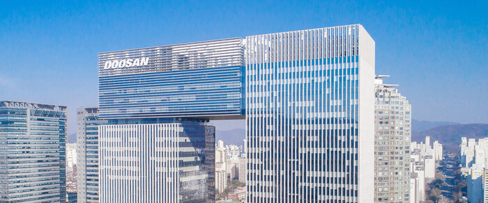 두산건설이 소재한 경기도 성남시 분당두산타워. 사진=두산건설 제공