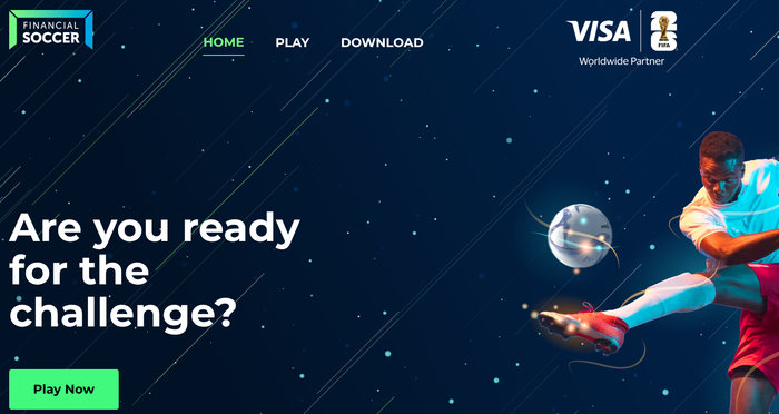 VISA가 FIFA와 협력해 출시한 Financial Soccer 게임 (사진 =practicalmoneyskills.org)