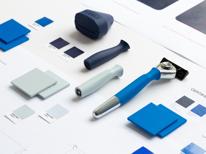 2018년 2월 첫 제품을 선보인 와이즐리의 면도기 제품 디자인. 사진=와이즐리컴퍼니 제공