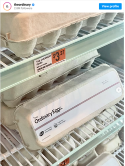 디오디너리 브랜드를 단 계란 출시(사진=디오디너리 인스타그램)