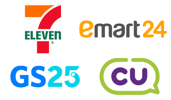 세븐일레븐, 이마트24, CU, GS25 로고. 사진=각 사 제공