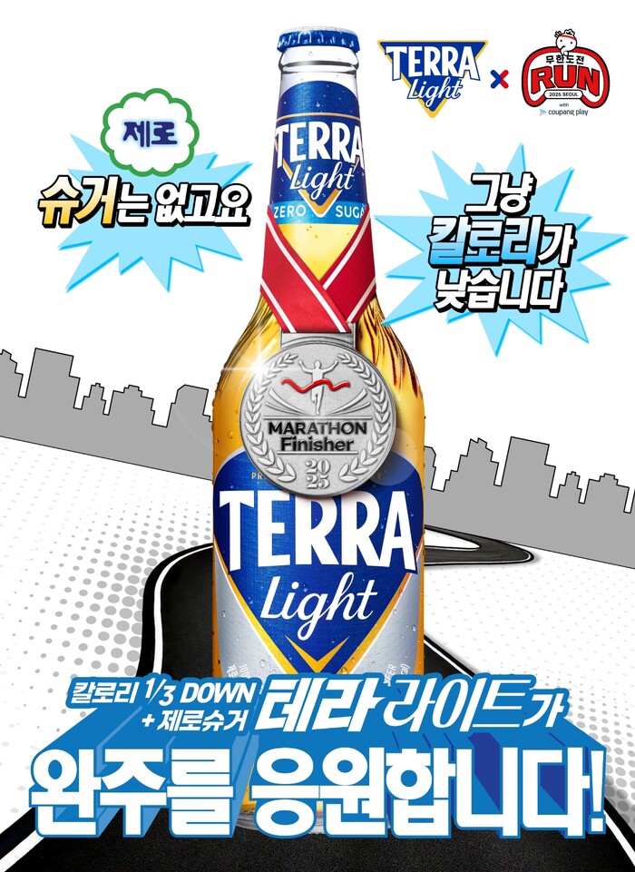 하이트진로 테라 라이트 X 무한도전 Run 포스터. 사진=하이트진로 제공