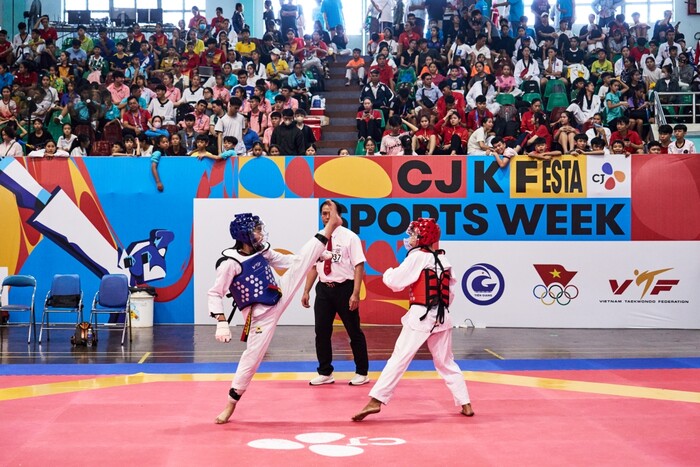 지난해 CJ National Youth Taekwondo Championship 경기 장면. 사진=CJ 제공