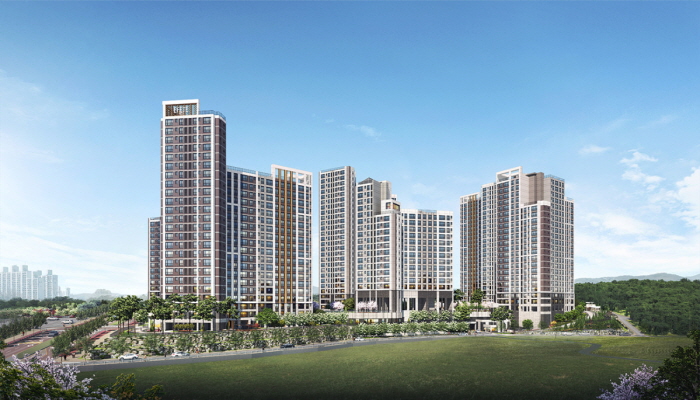 '에피트'의 표준 색상이 적용된 부발역 에피트 에디션 예상 투시도. 사진=KCC