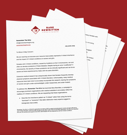 캠페인은 온라인 의학 정보 사이트에 최신 정보 업데이트를 요청한다 (사진 =  rememberthegirls.org)