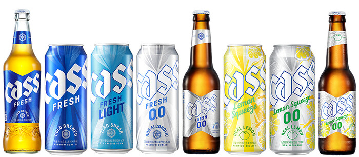 오비맥주의 카스 제품군. 사진=오비맥주 제공