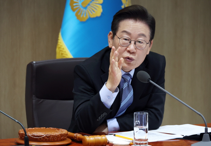 이재명 대통령이 서울 용산 대통령실 청사에서 열린 제40회 국무회의에서 발언하고 있다. 사진=뉴시스