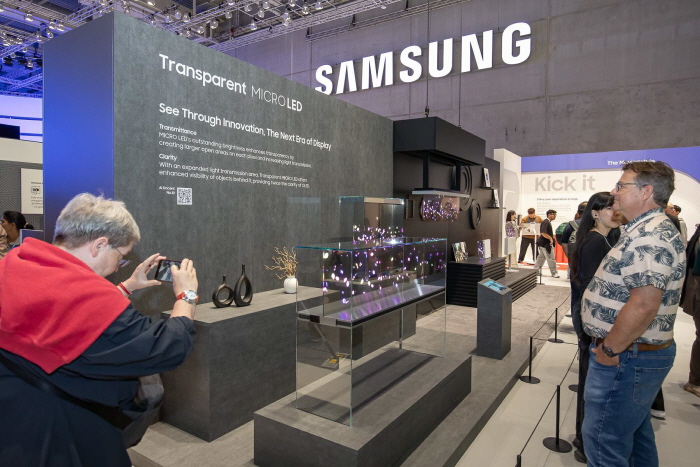 삼성전자 투명 마이크로 LED. 사진=삼성전자