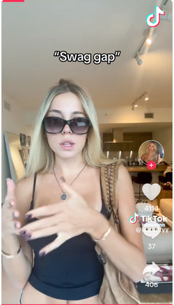 과거 남친들이 스웩이 넘치는 나를 질투했음을 깨달았다는 틱토커 (사진=틱톡@isaduffyy)