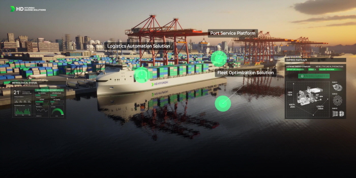HD현대의 AI 기반 운항 솔루션 ‘오션와이즈’ 이미지. 사진=HD현대